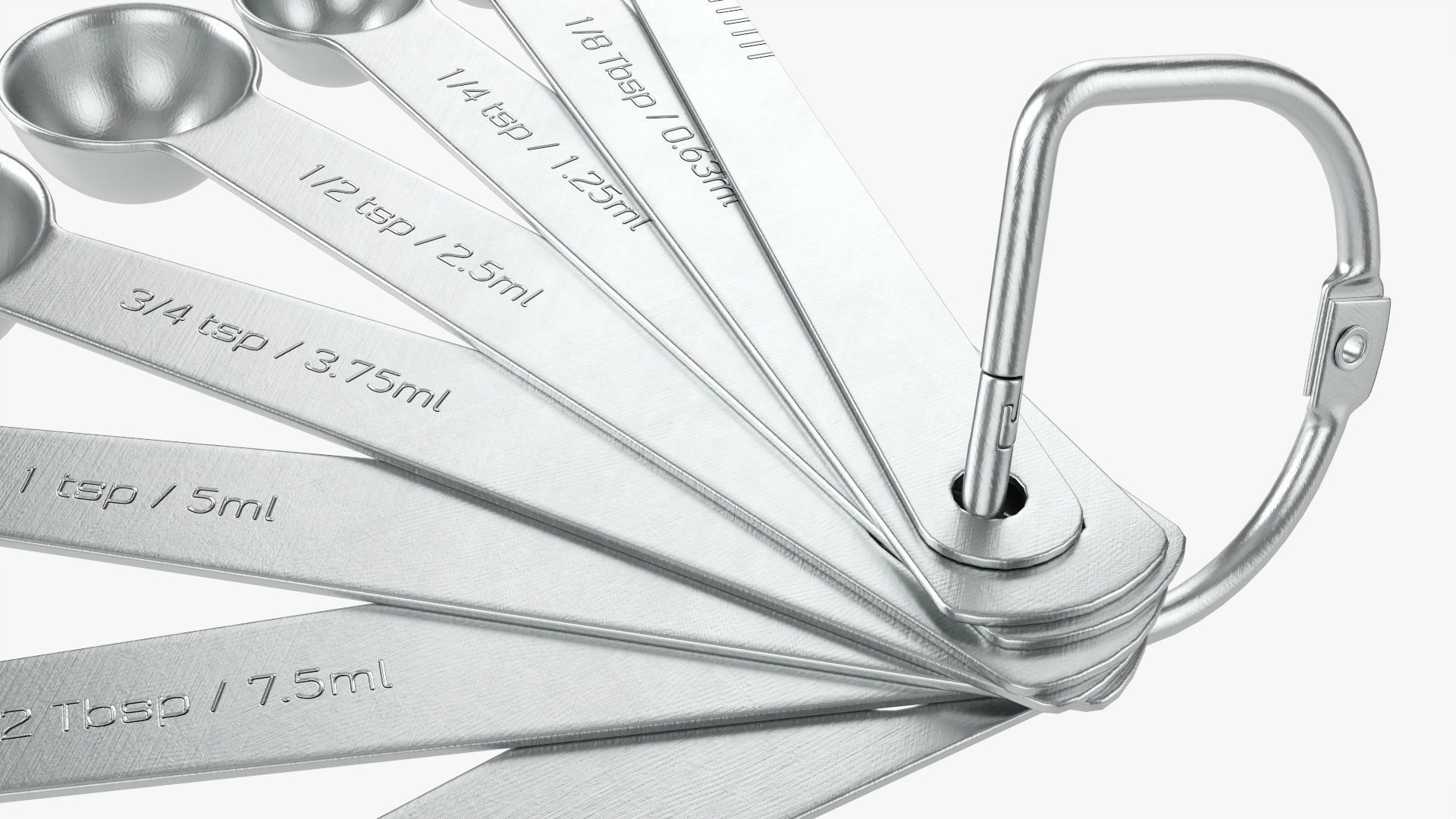 Measuring spoons set of 8 3D model_3