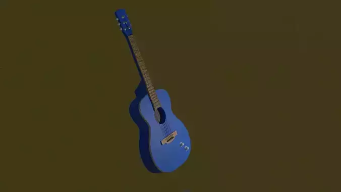 acoustic guitar blue color  Texture