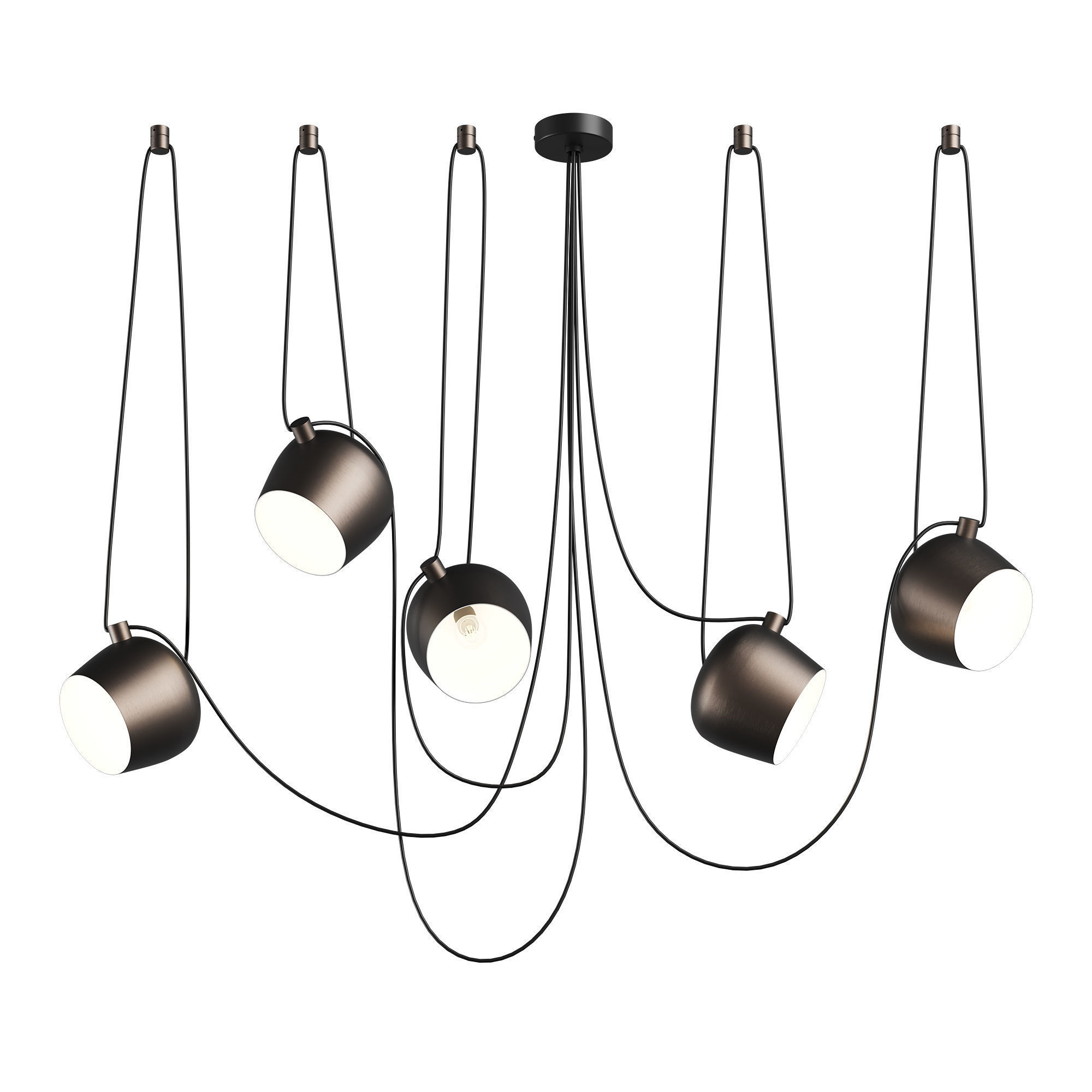 727153 Omega Lightstar chandelier hanging 3D model_1