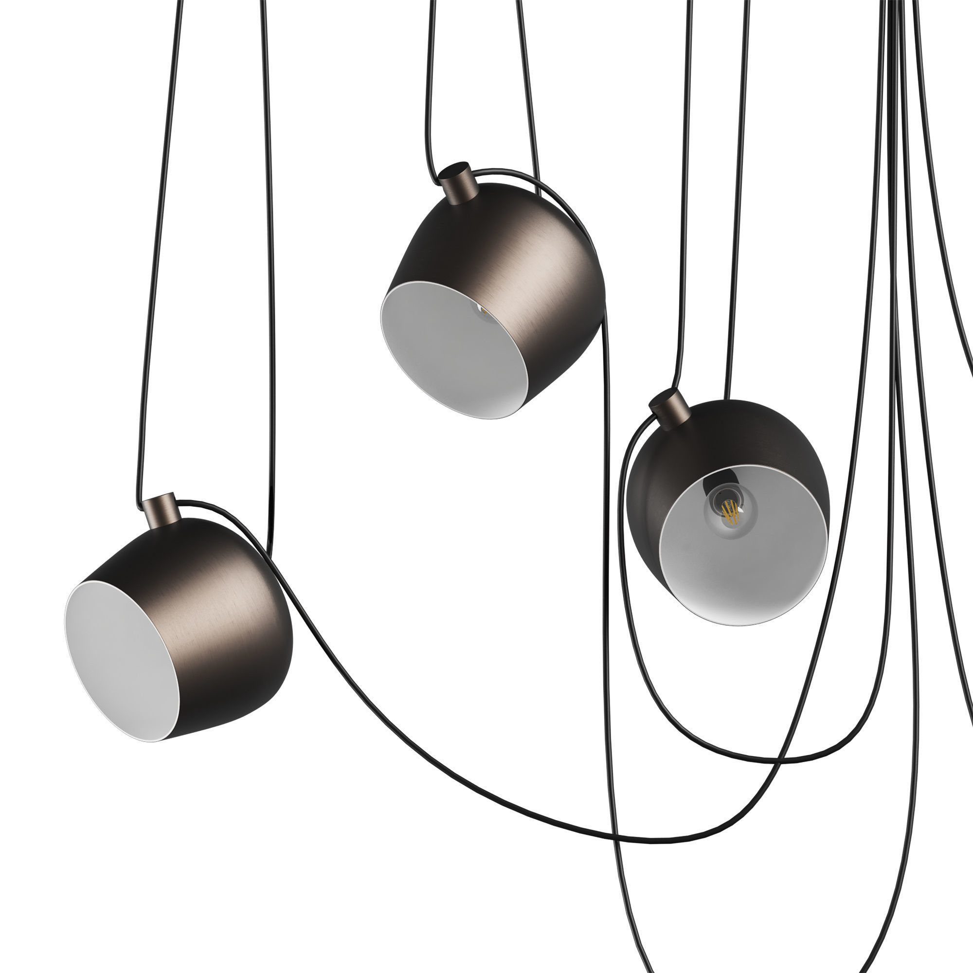 727153 Omega Lightstar chandelier hanging 3D model_2