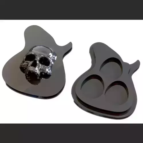 Skull Plectrum holder 3D print model
