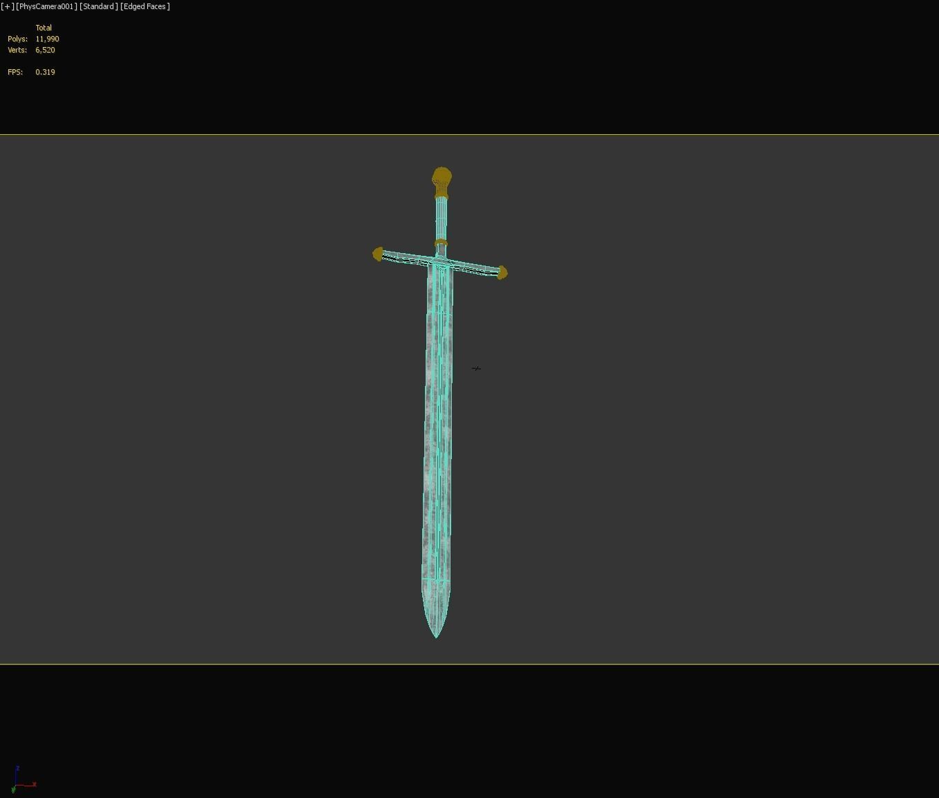 PBR Knight Sword 3D model_24