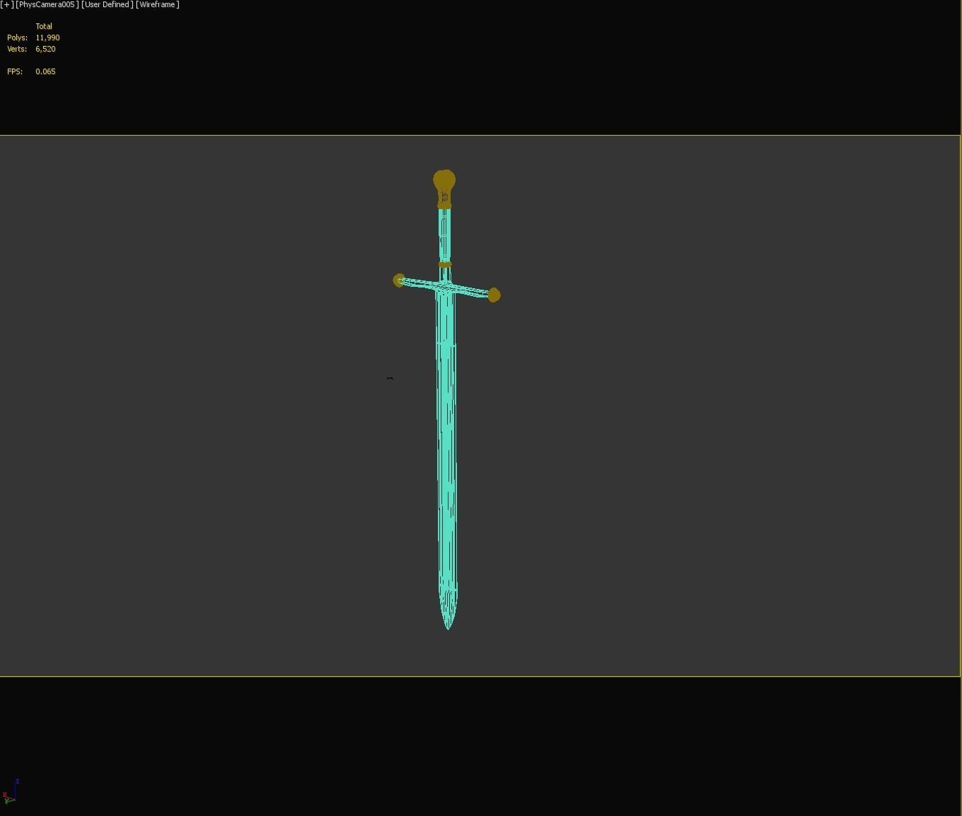 PBR Knight Sword 3D model_21