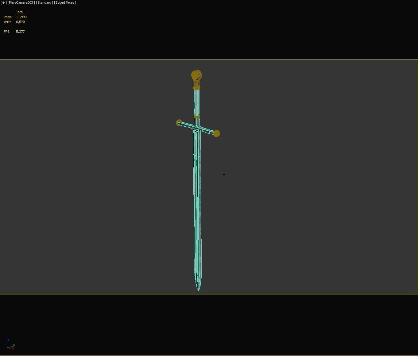 PBR Knight Sword 3D model_25