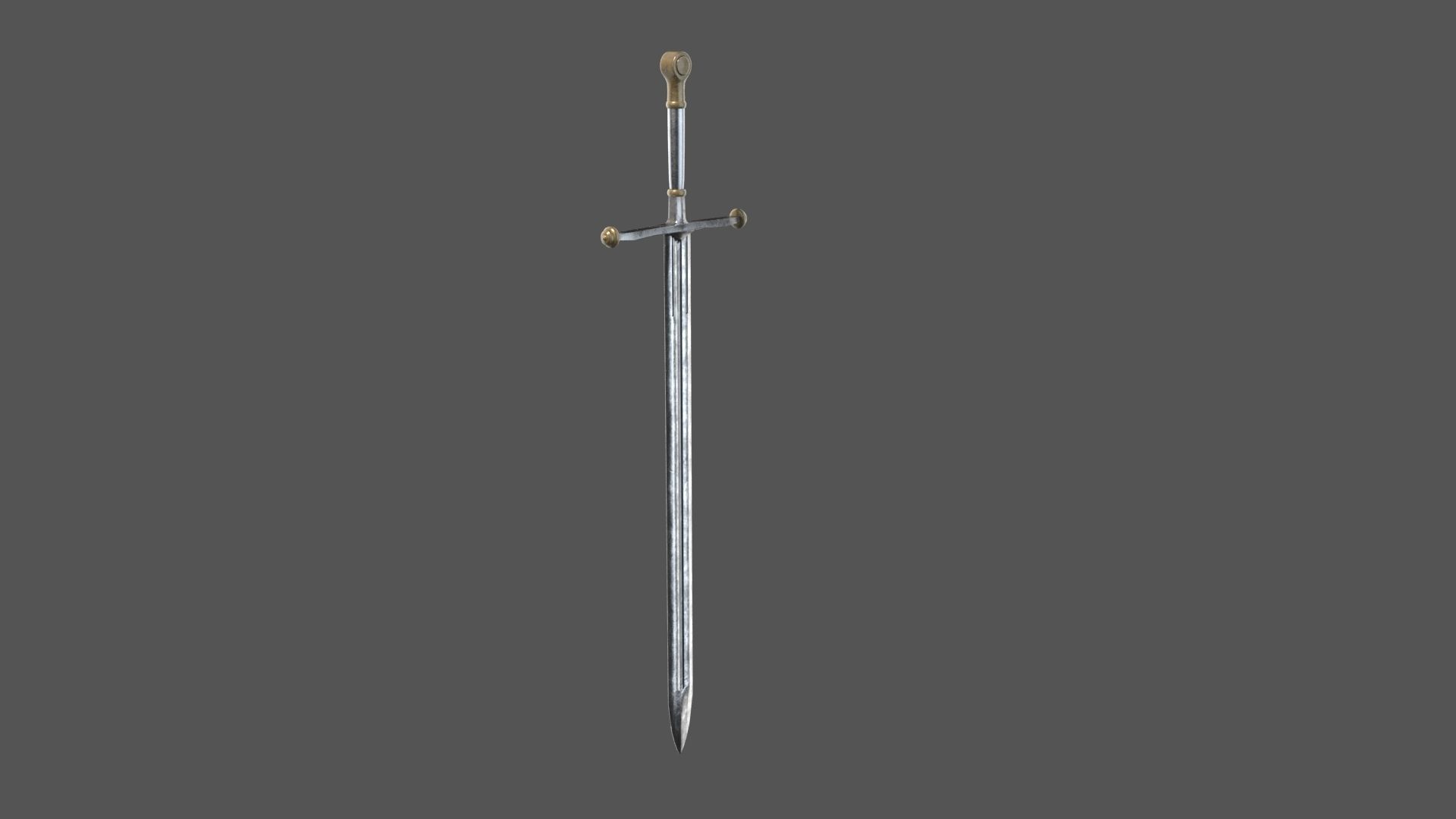 PBR Knight Sword 3D model_17