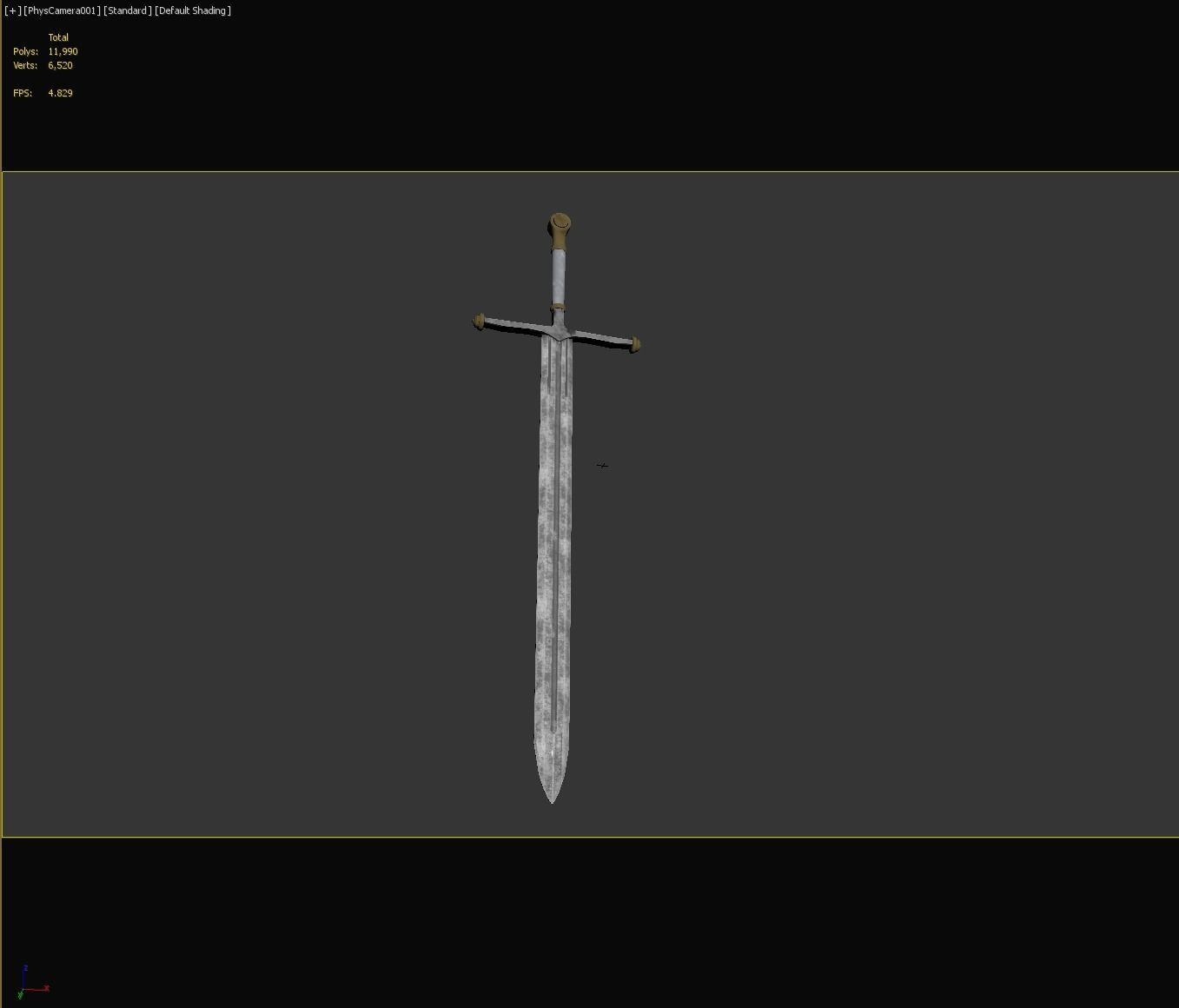 PBR Knight Sword 3D model_23