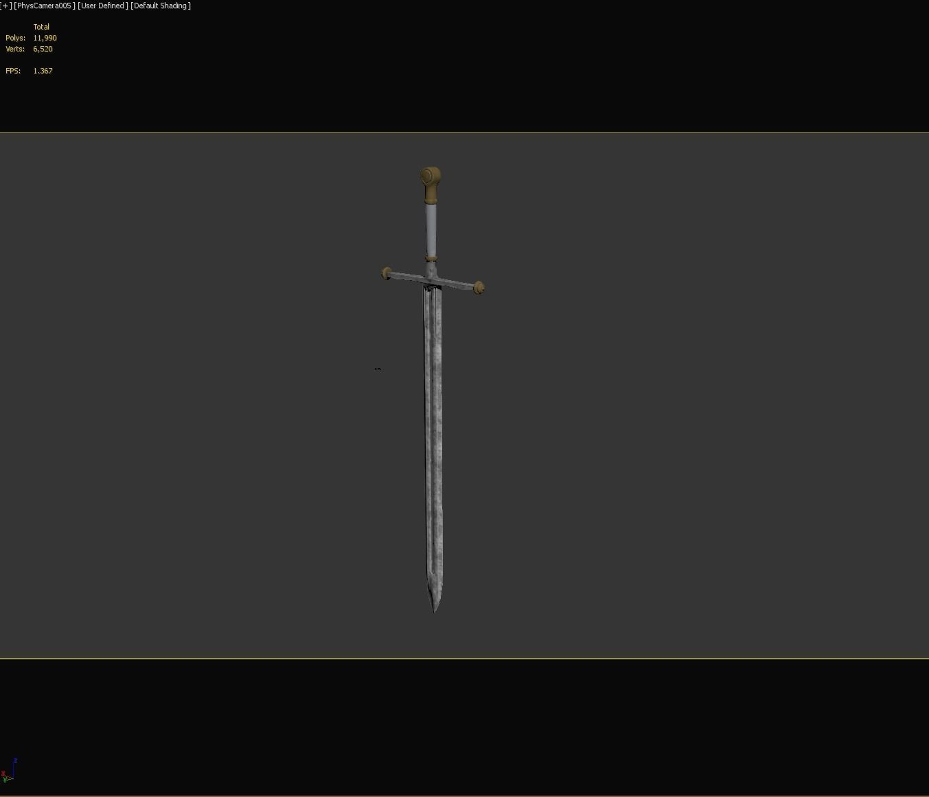 PBR Knight Sword 3D model_20