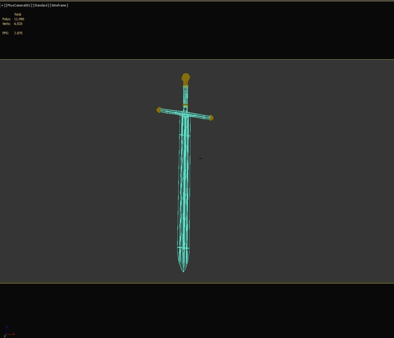 PBR Knight Sword 3D model_22
