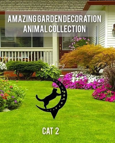 Wonderful Artificial Cat Home and Garden Outdoor Lawn Decor 3D model