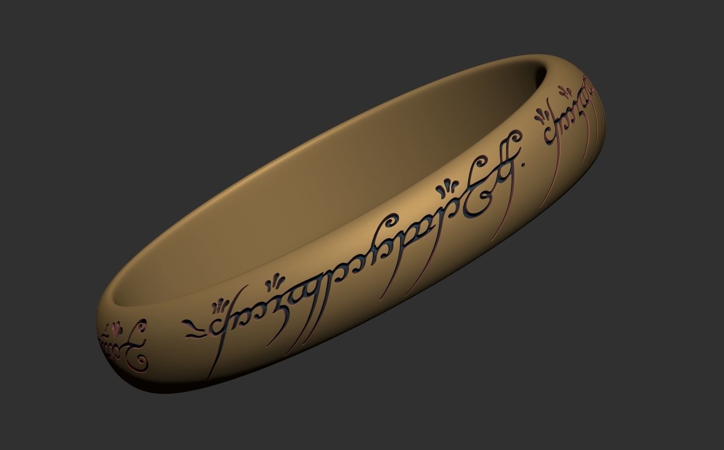 The ring of omnipotence The Lord of the rings Free 3D print model_3