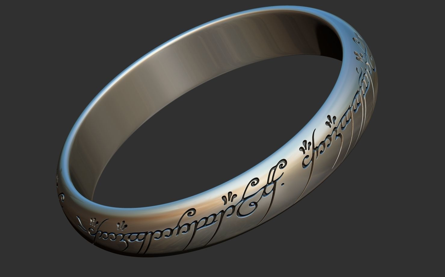 The ring of omnipotence The Lord of the rings Free 3D print model_1