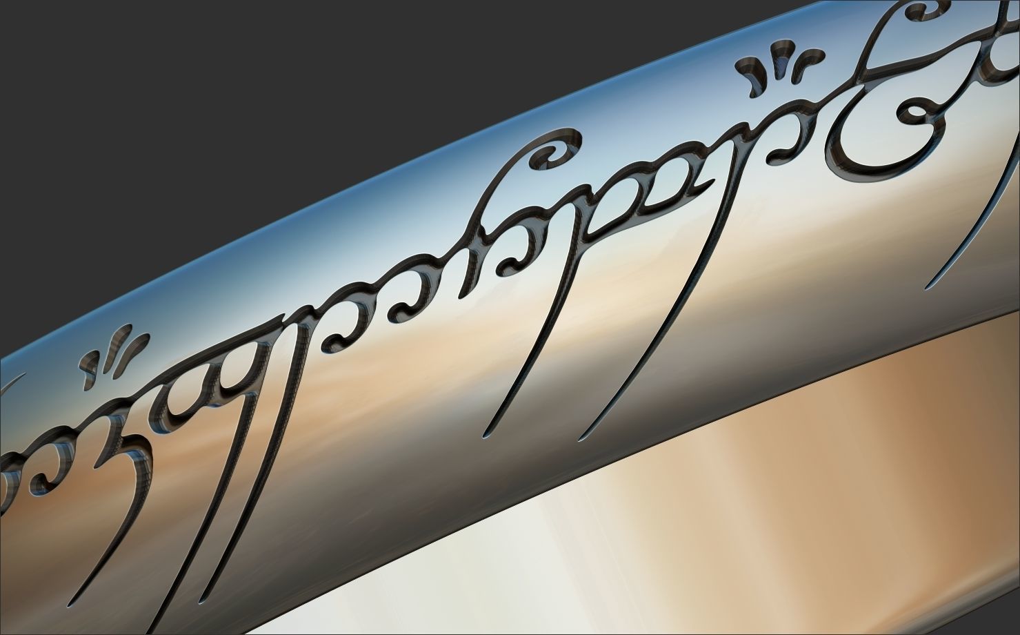 The ring of omnipotence The Lord of the rings Free 3D print model_2