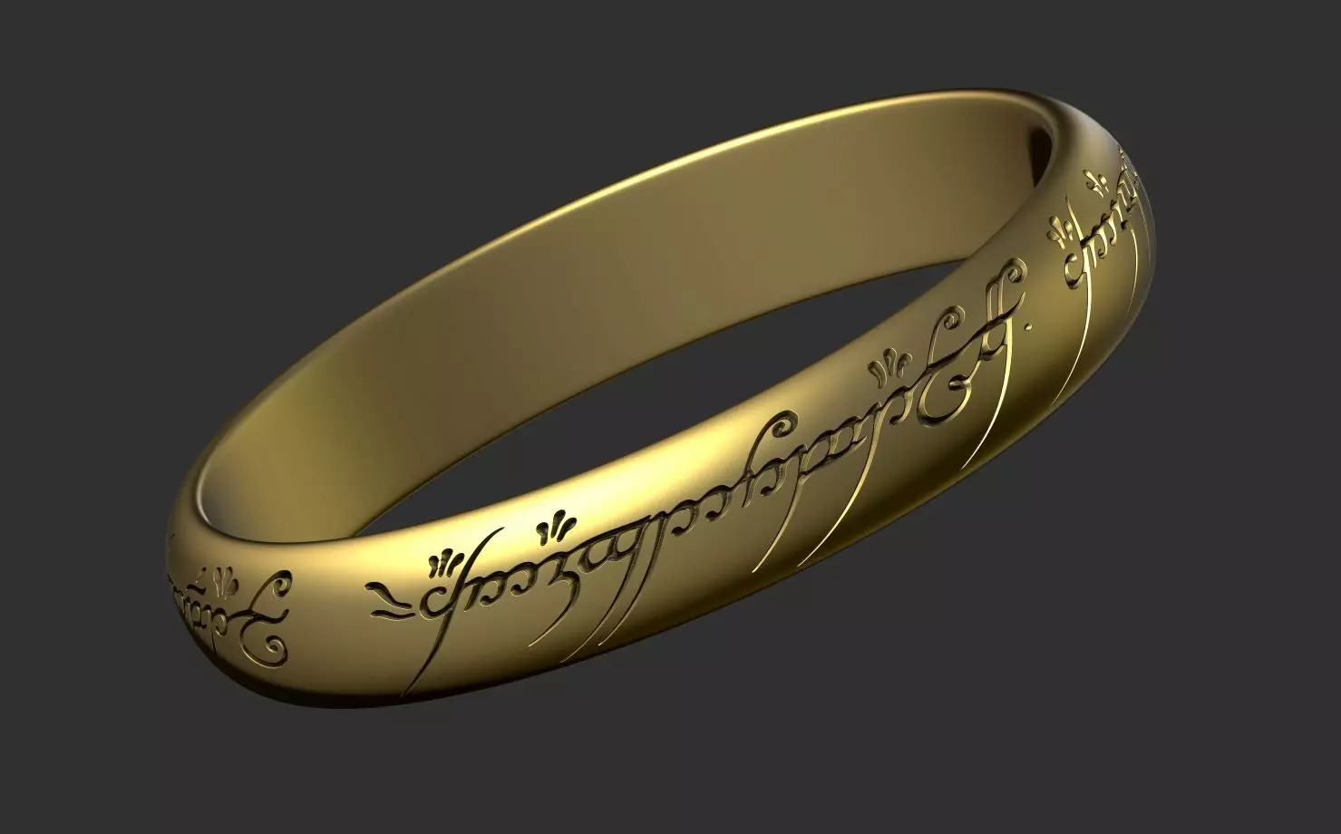 The ring of omnipotence The Lord of the rings Free 3D print model_0