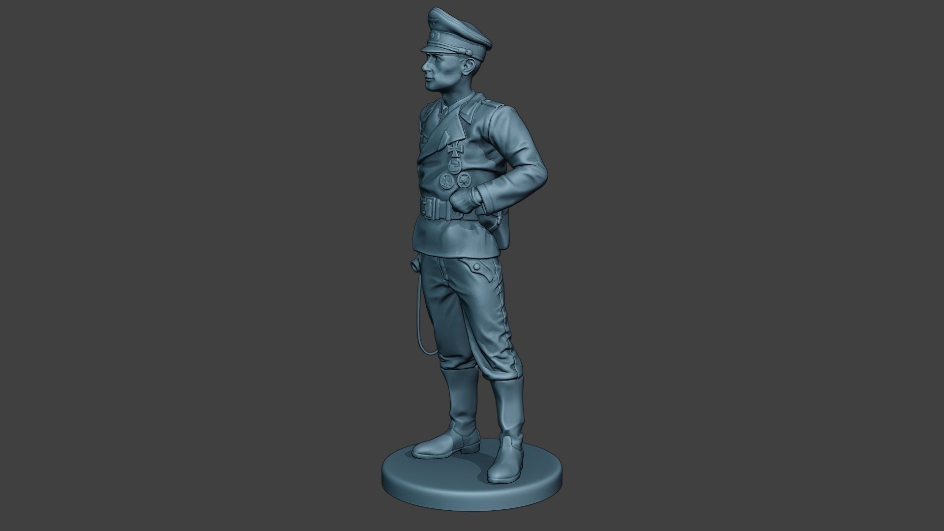 German Tank Crew unit ww2 Stand2 GTC1 3D print model_2
