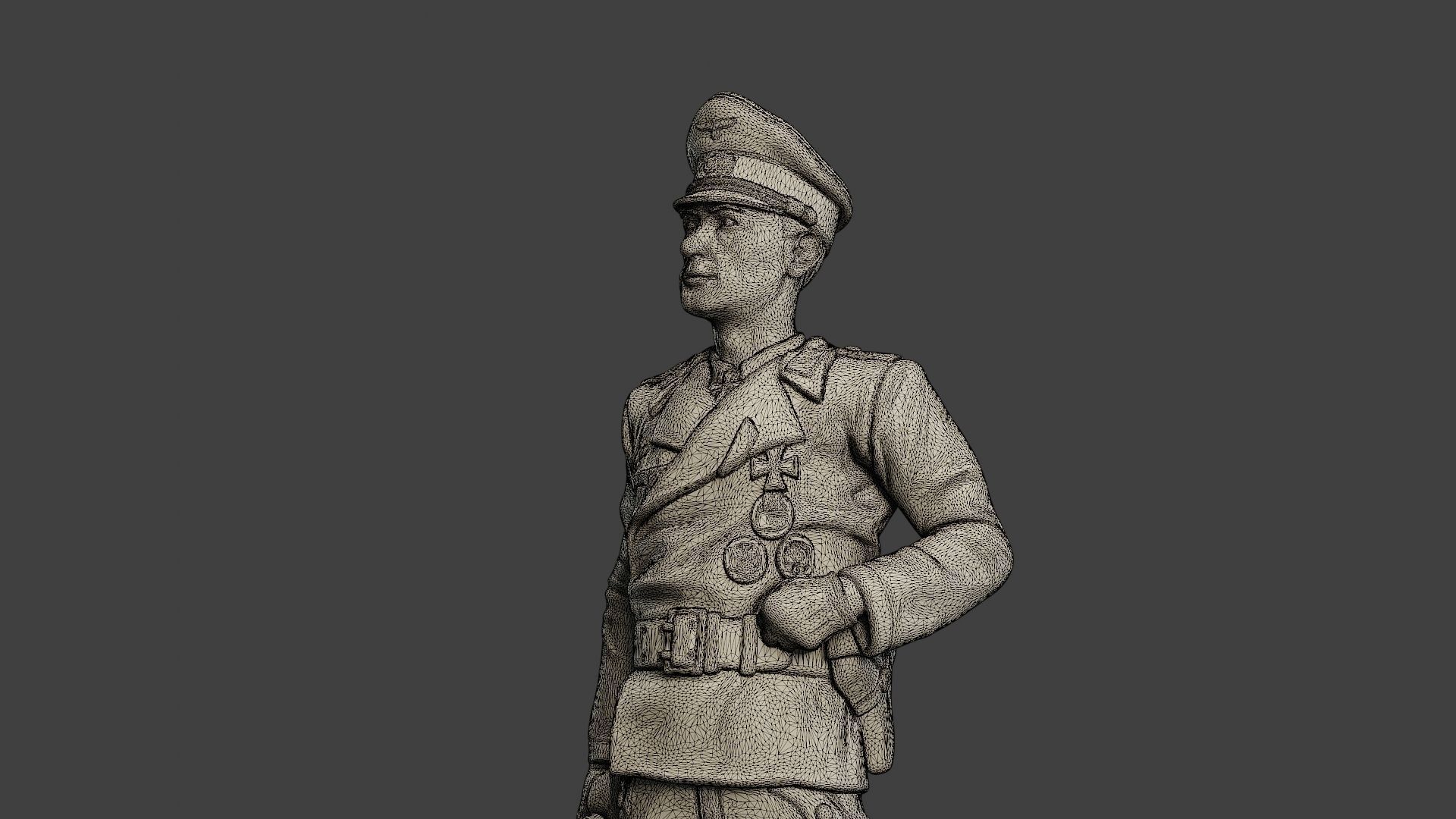 German Tank Crew unit ww2 Stand2 GTC1 3D print model_12