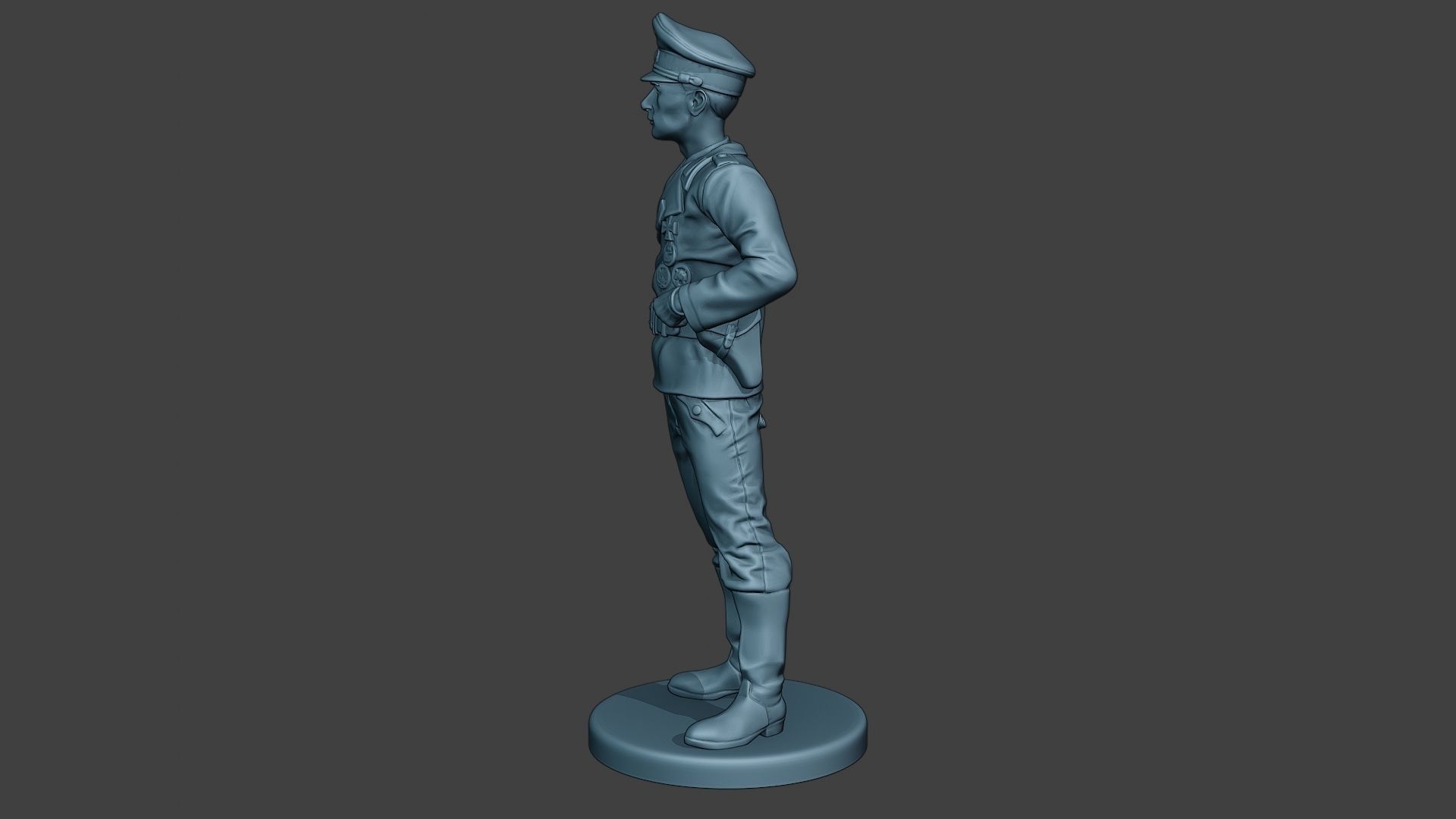 German Tank Crew unit ww2 Stand2 GTC1 3D print model_3