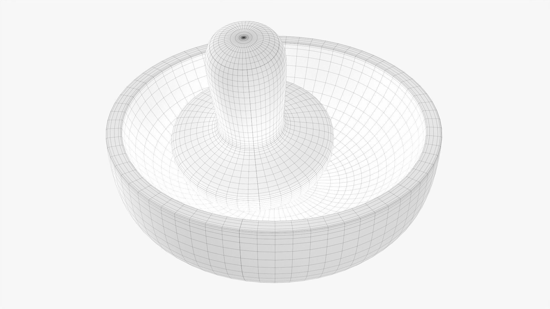 Mortar and pestle 3D model_6