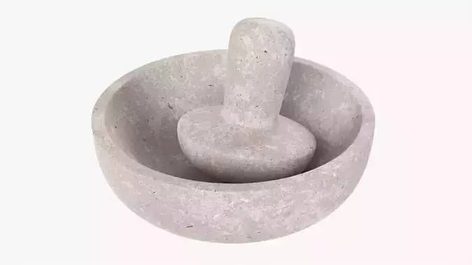 Mortar and pestle 3D model