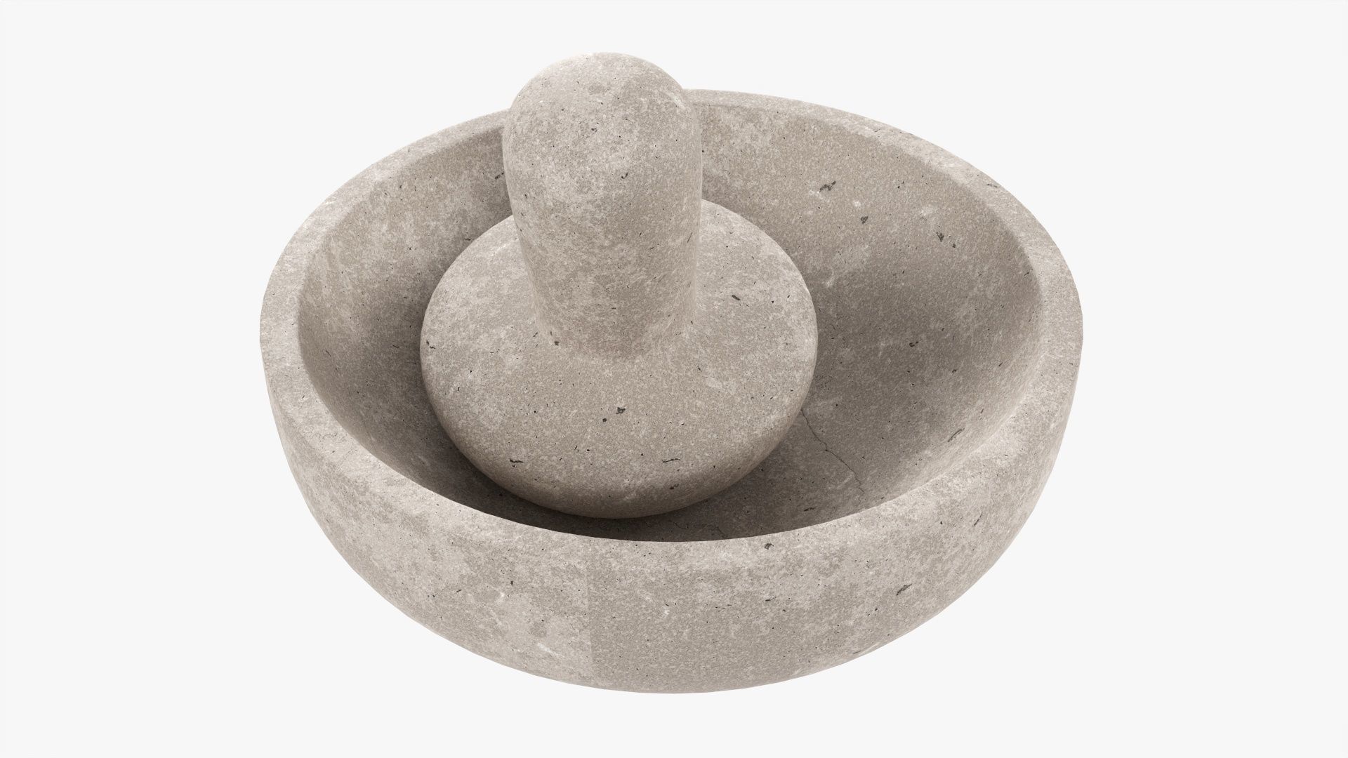 Mortar and pestle 3D model_1