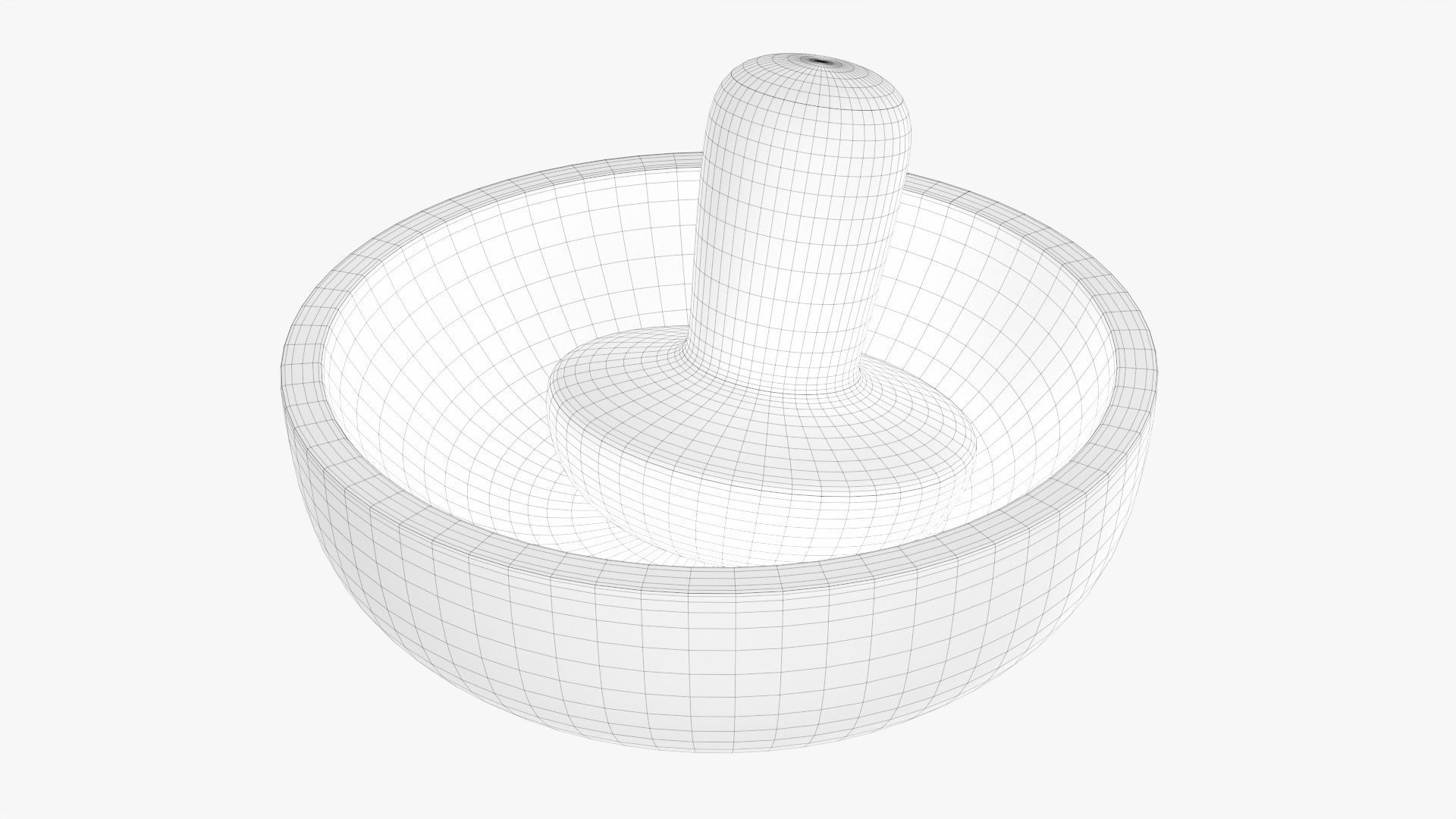 Mortar and pestle 3D model_5