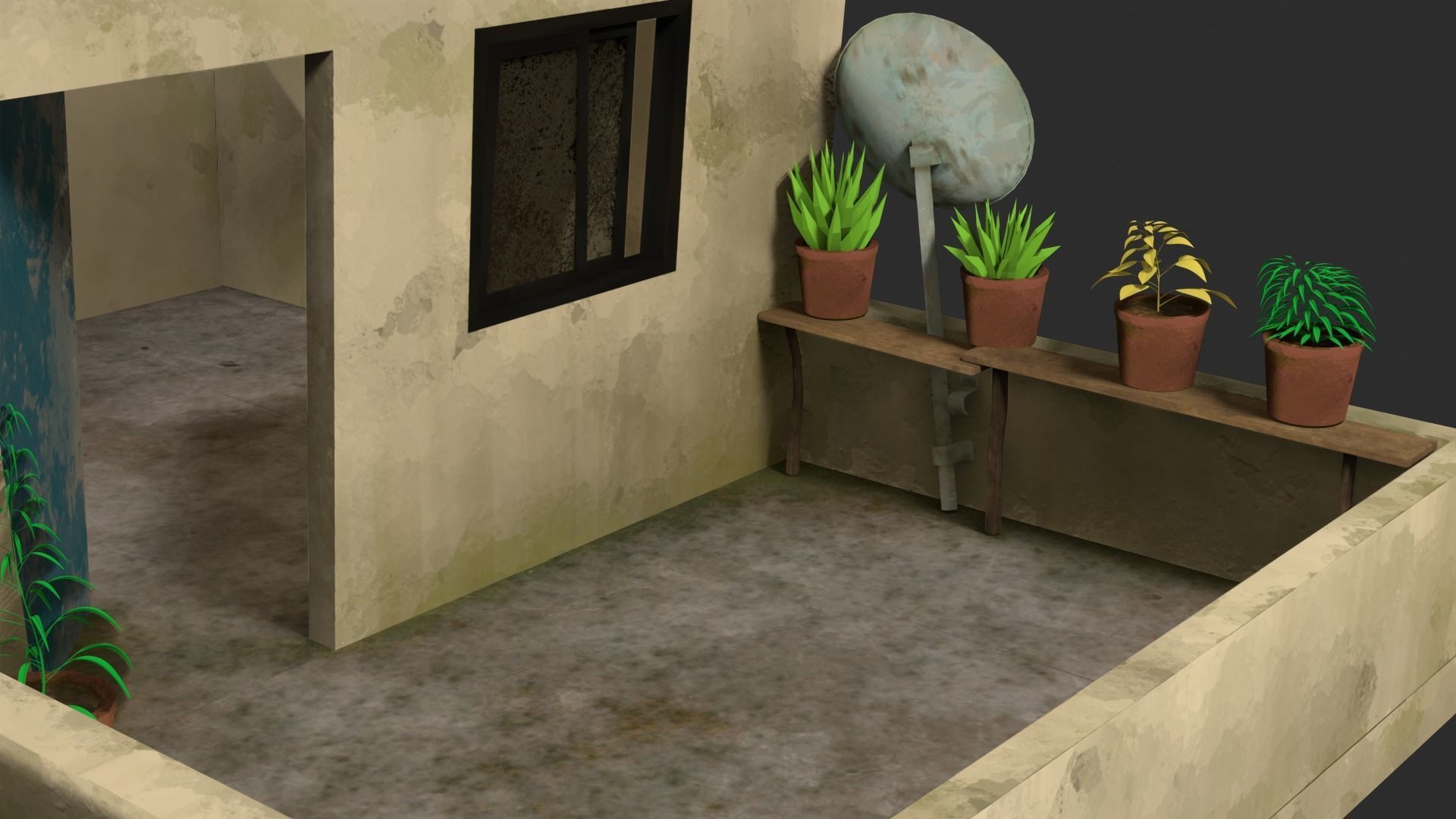 My House Toon Style Low-poly 3D model_14