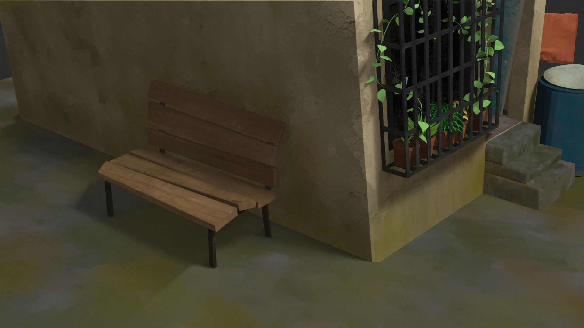 My House Toon Style Low-poly 3D model_10