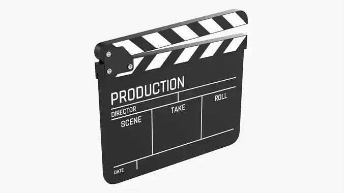 Movie clapperboard 3D model