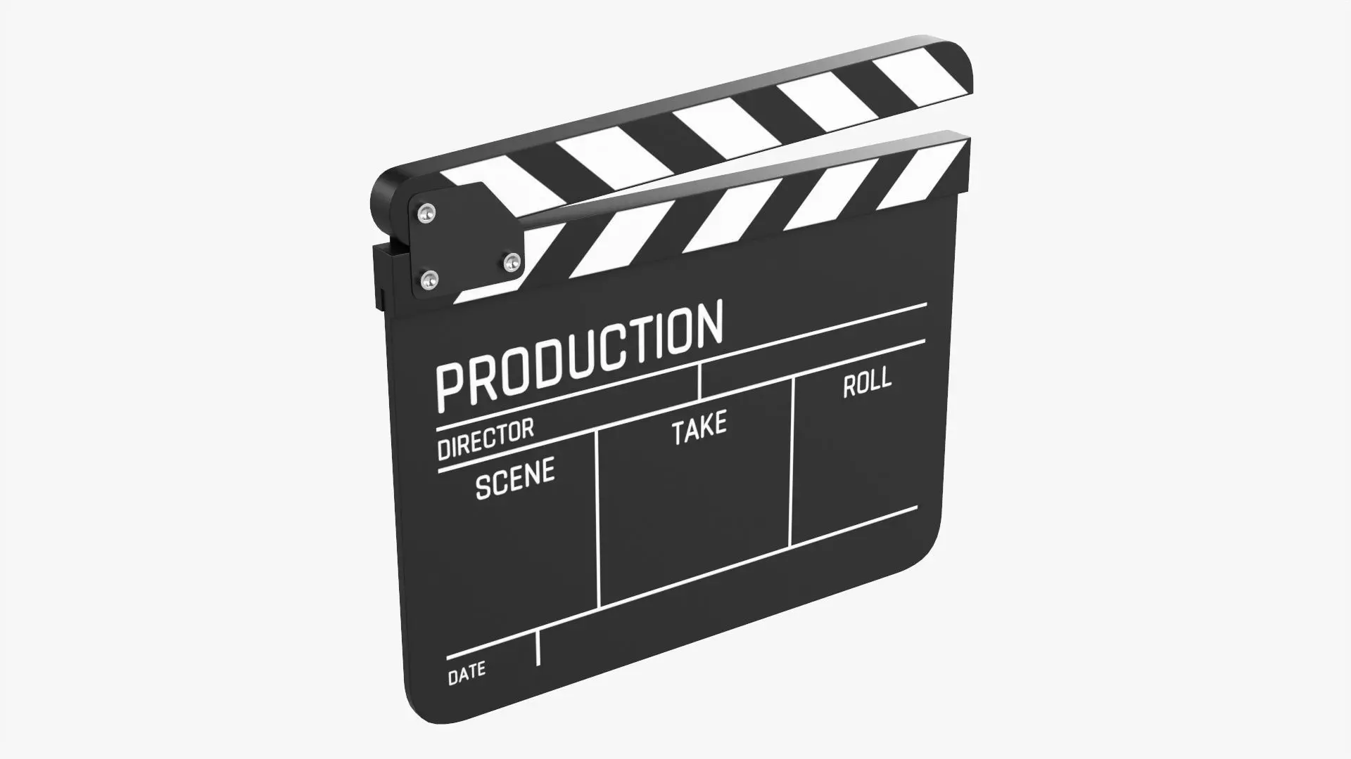Movie clapperboard 3D model