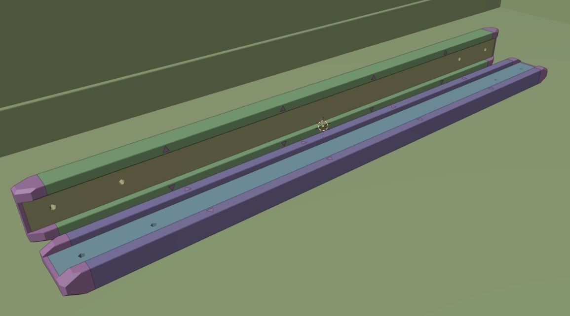 H20 formwork timber beam Low-poly 3D model_2