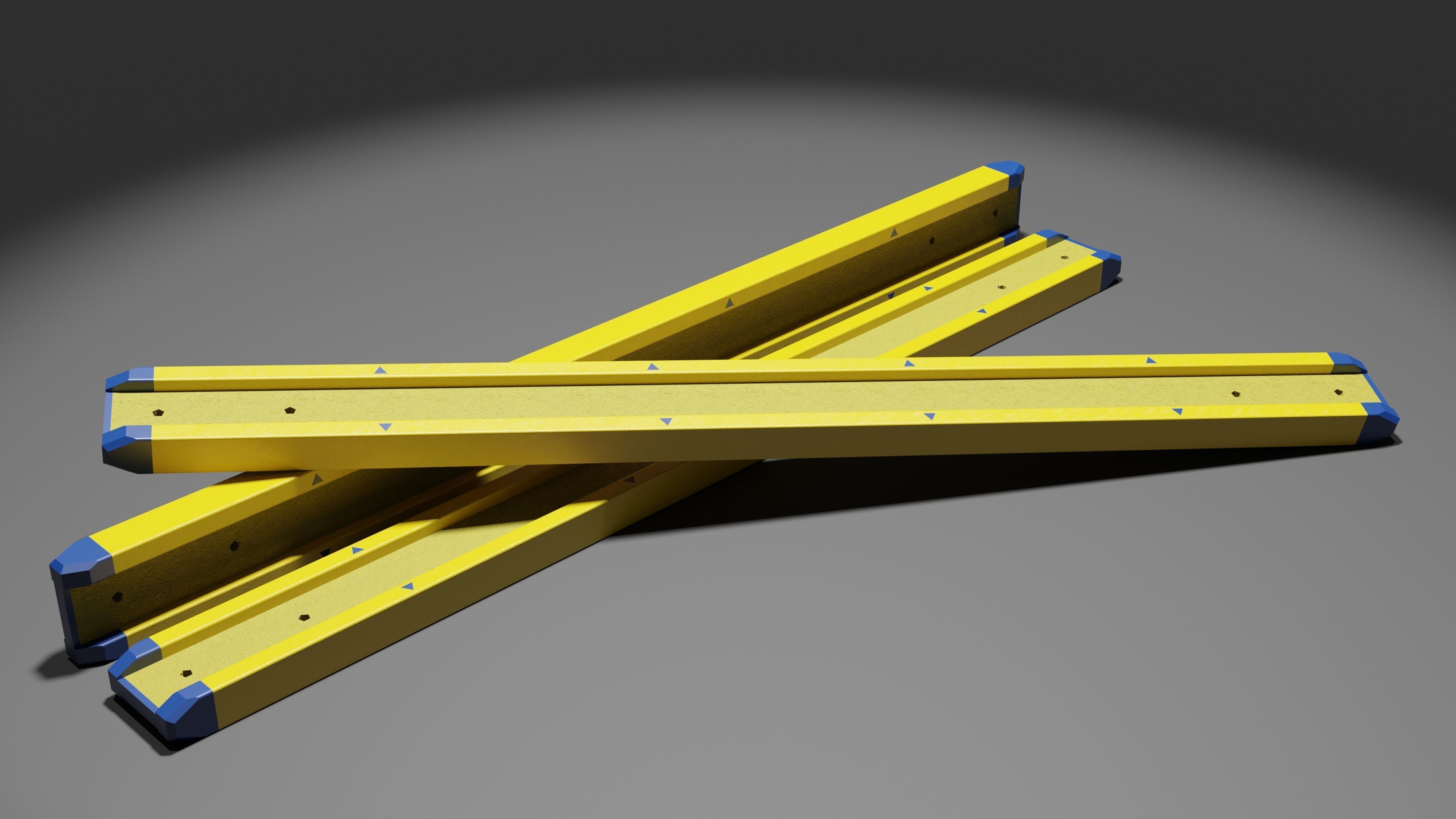 H20 formwork timber beam Low-poly 3D model_3