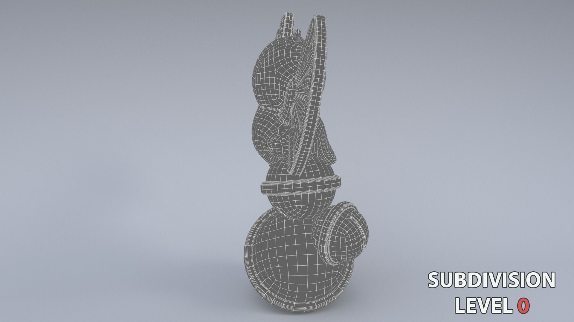Lucky fortune cat Low-poly 3D model_23