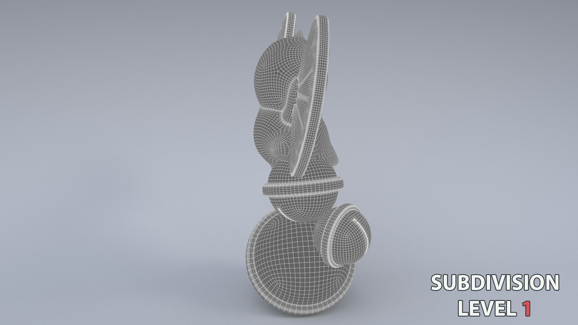 Lucky fortune cat Low-poly 3D model_24