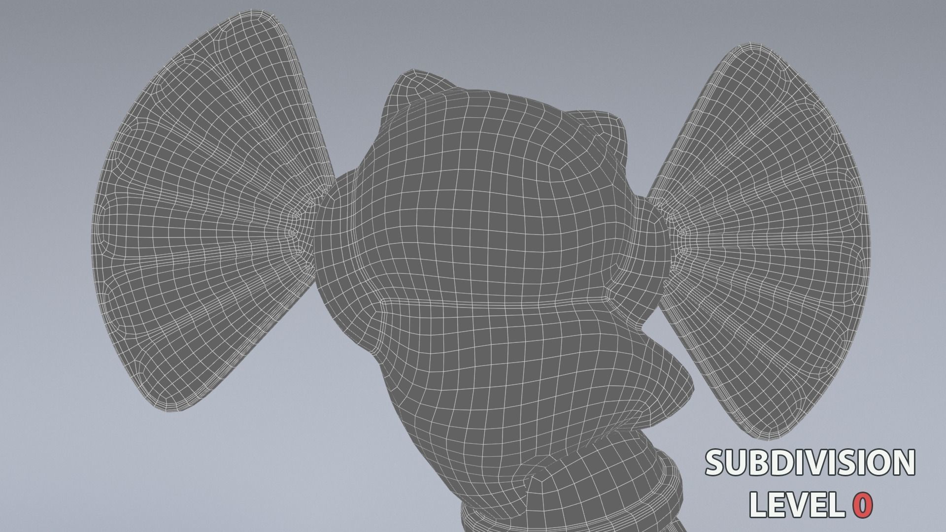 Lucky fortune cat Low-poly 3D model_15