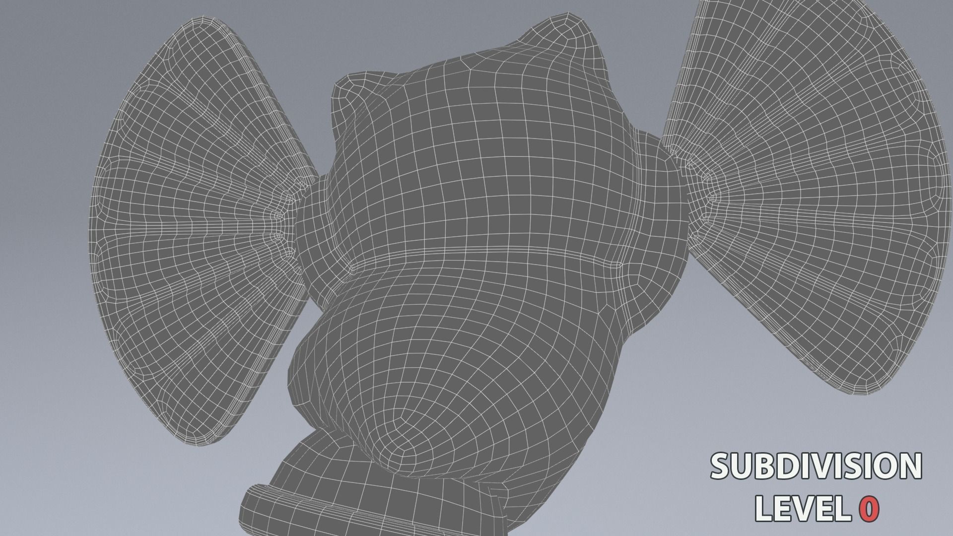 Lucky fortune cat Low-poly 3D model_21