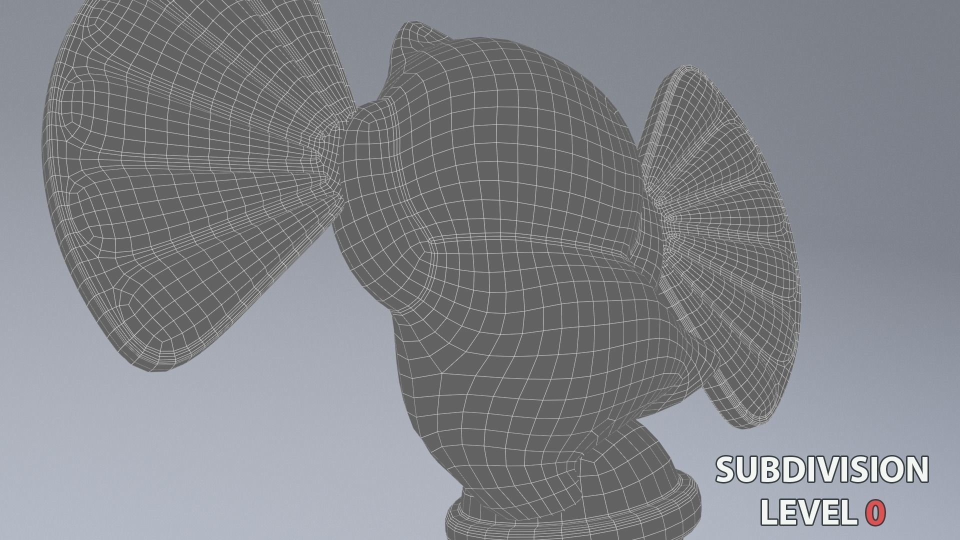 Lucky fortune cat Low-poly 3D model_17