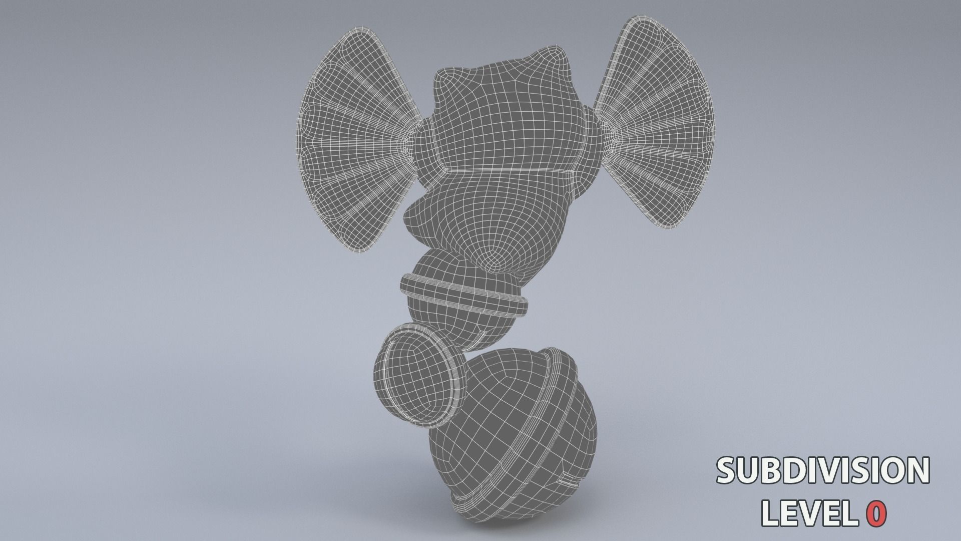 Lucky fortune cat Low-poly 3D model_19