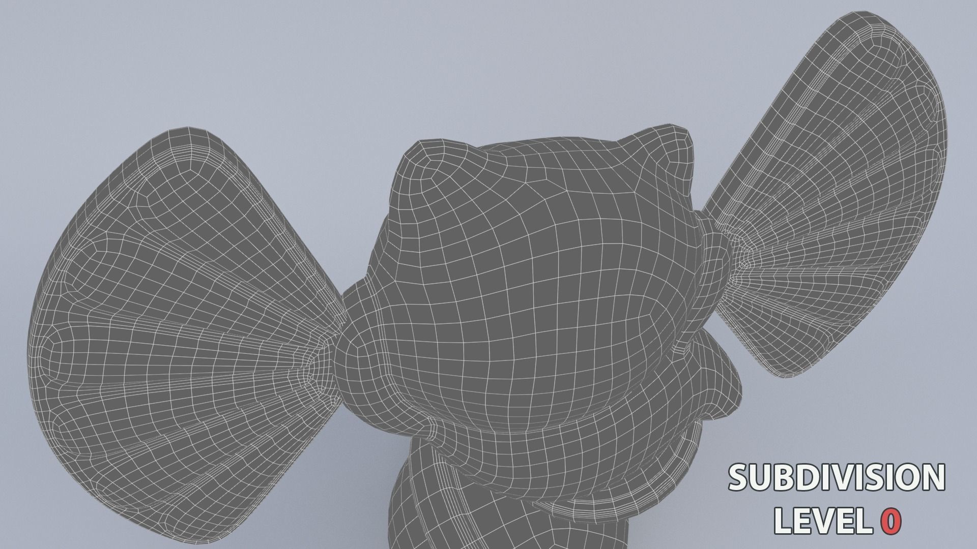 Lucky fortune cat Low-poly 3D model_13