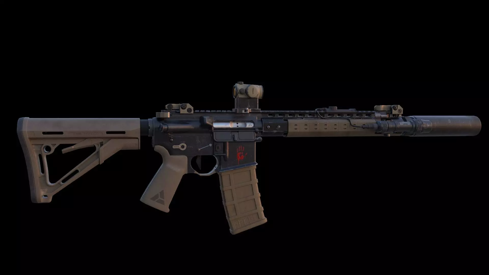 Tactical Rifle 3D model