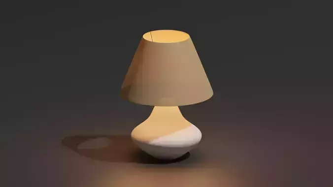 Lamp style 2 Low-poly 3D model