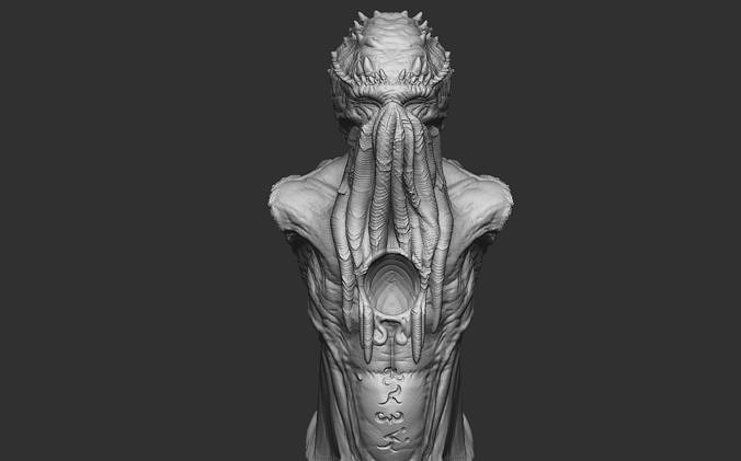 Ancient Cthulhu Statue 3D print model