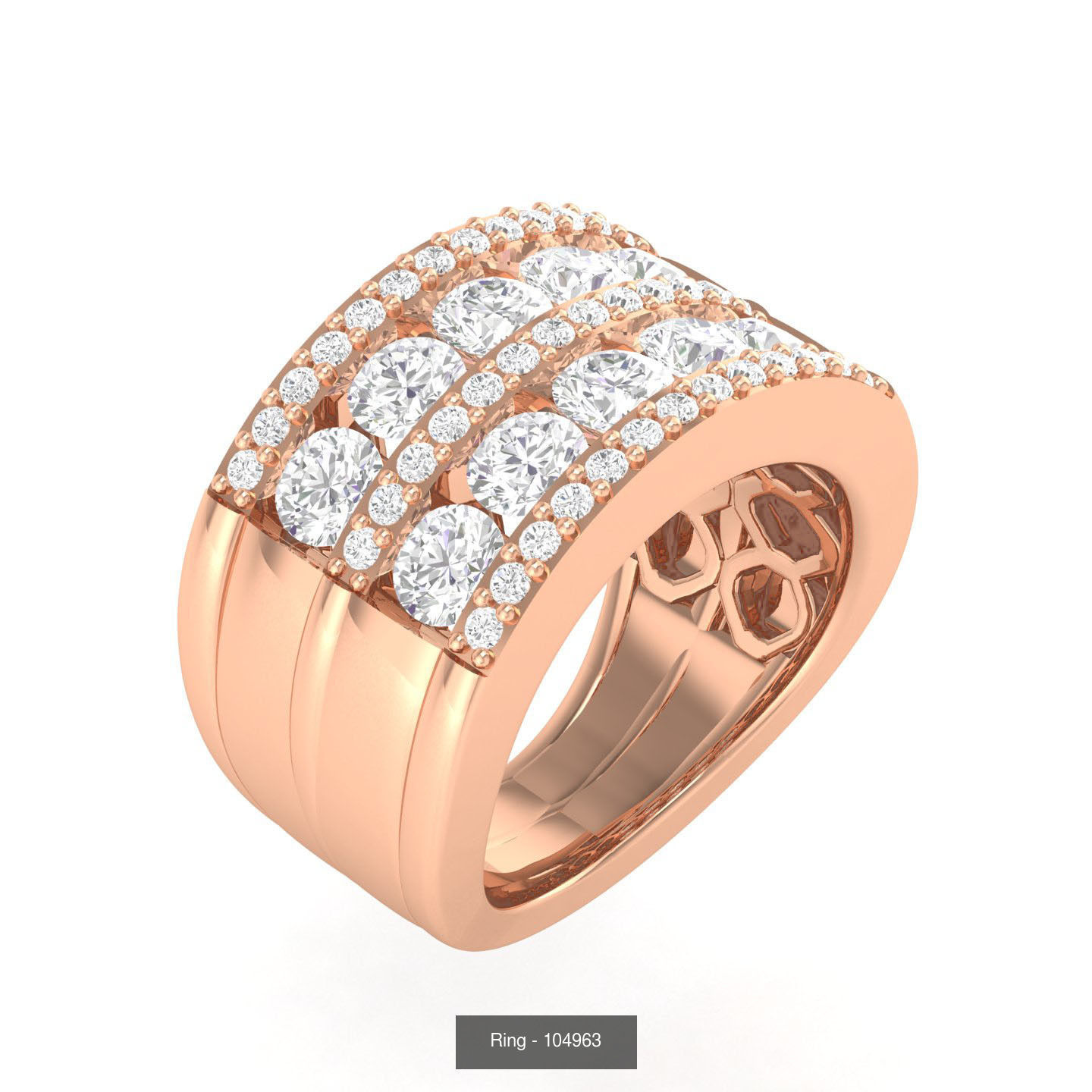 90 wide men groom ring band 3D Model Collection_89