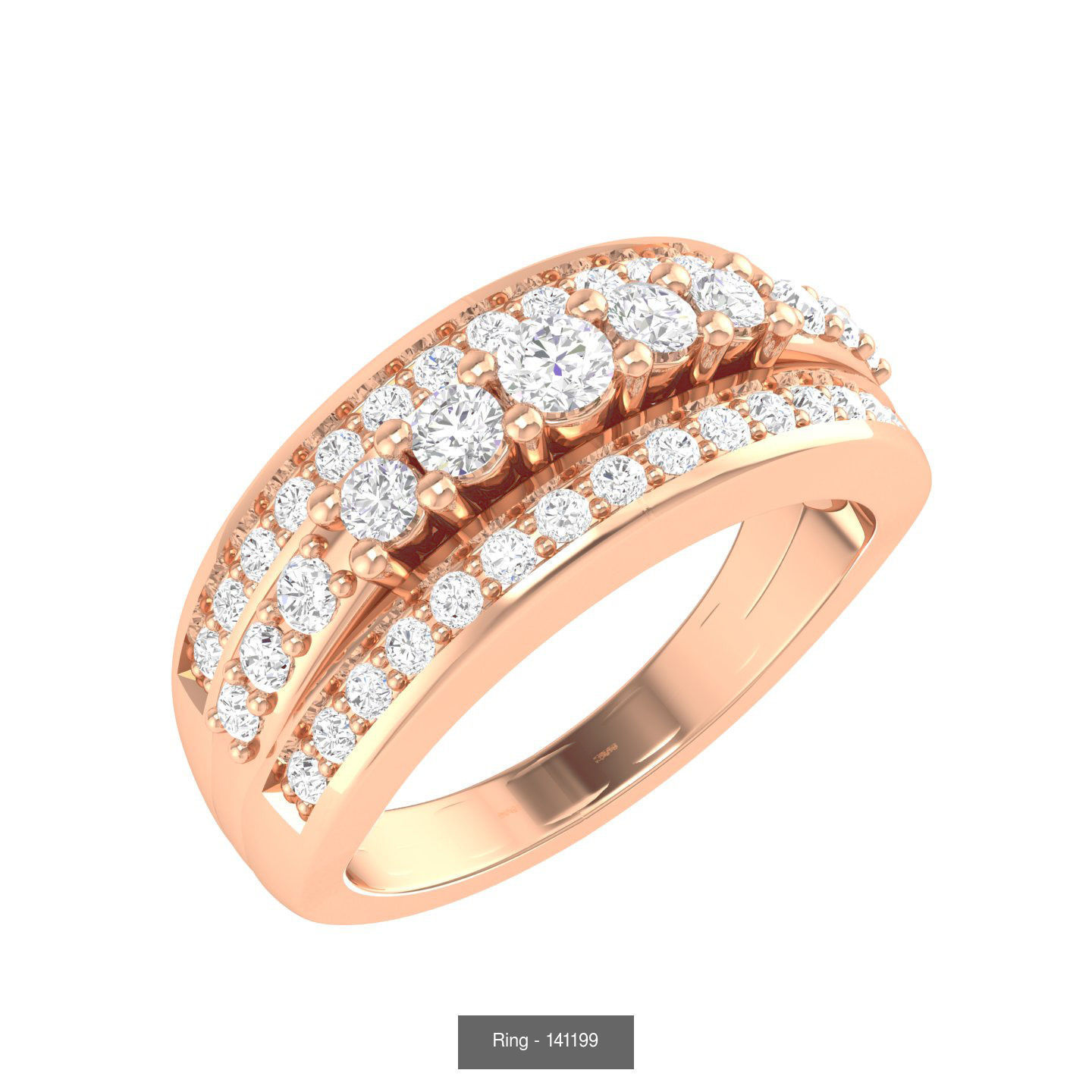 90 wide men groom ring band 3D Model Collection_12
