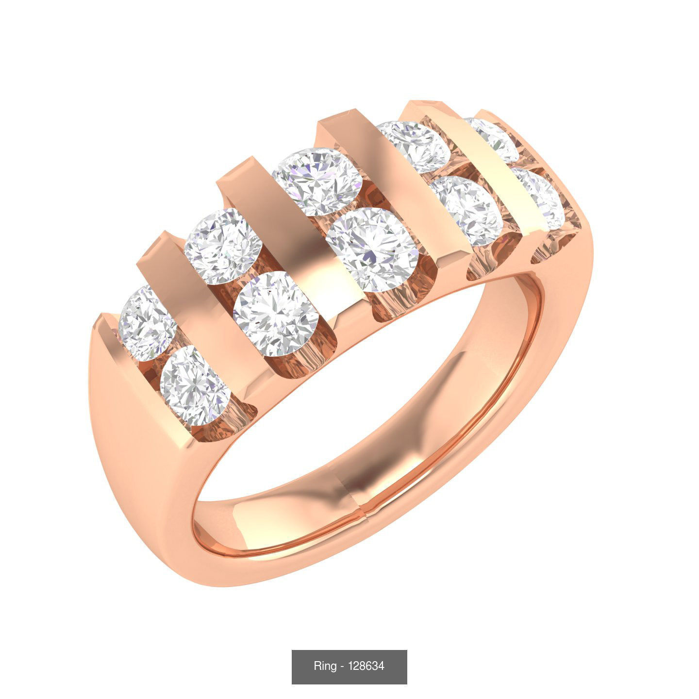 90 wide men groom ring band 3D Model Collection_55