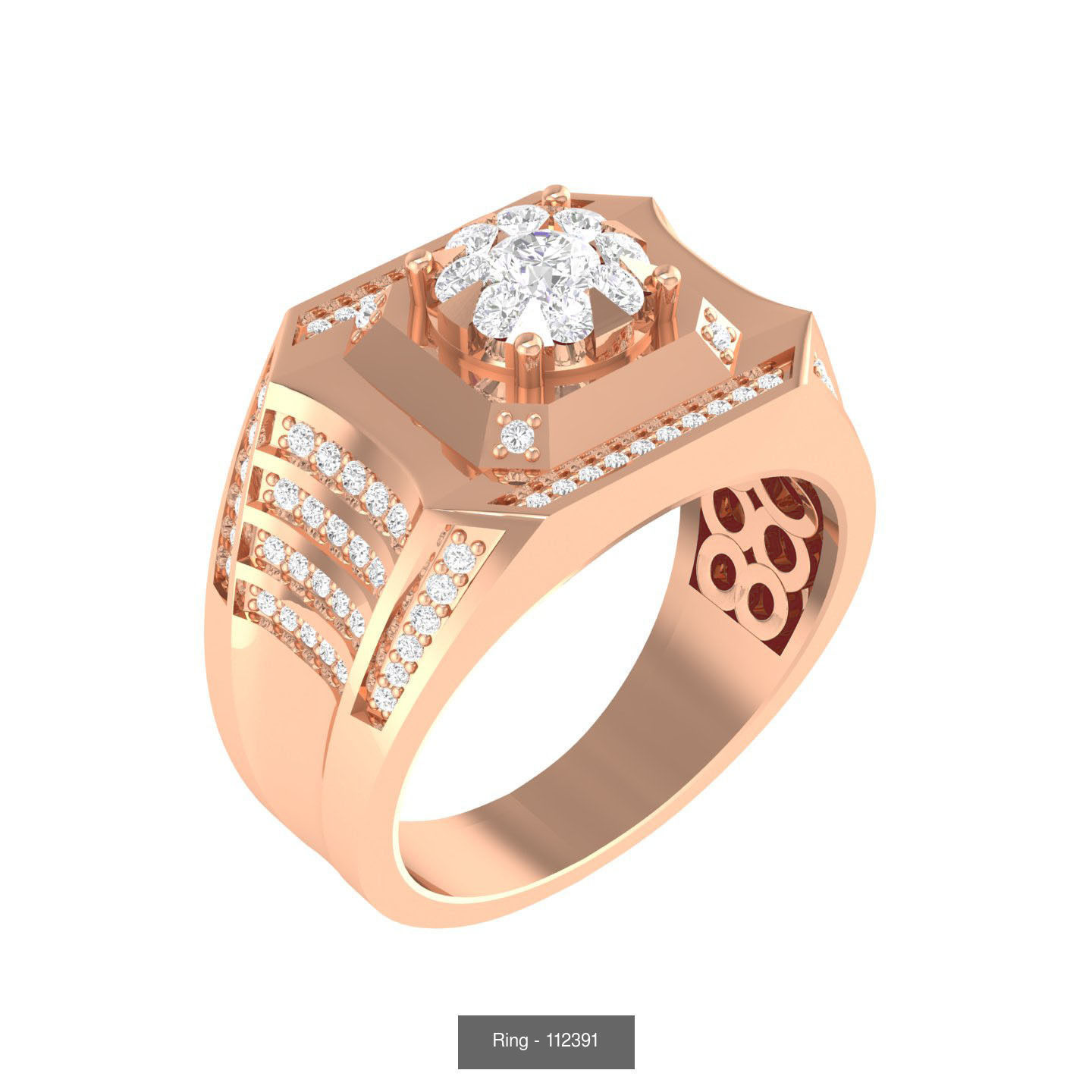 90 wide men groom ring band 3D Model Collection_68