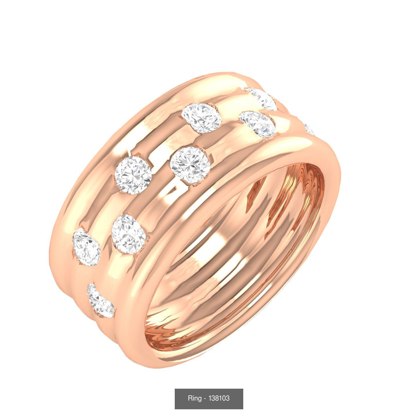 90 wide men groom ring band 3D Model Collection_36