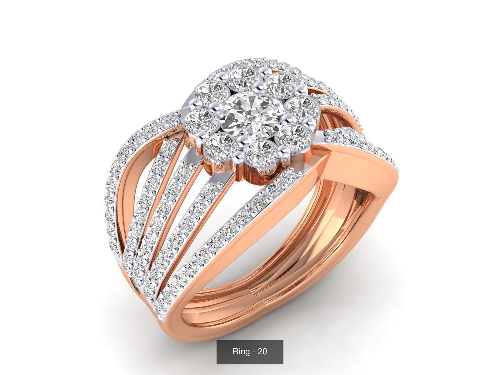 90 wide men groom ring band 3D Model Collection_87