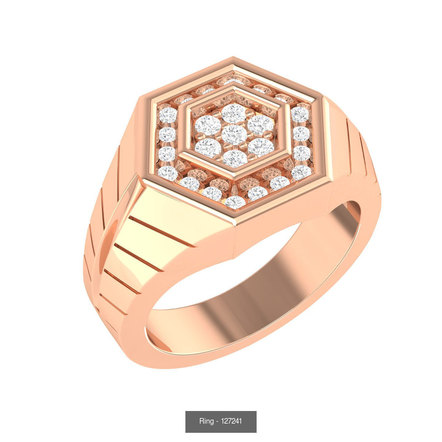 90 wide men groom ring band 3D Model Collection_58