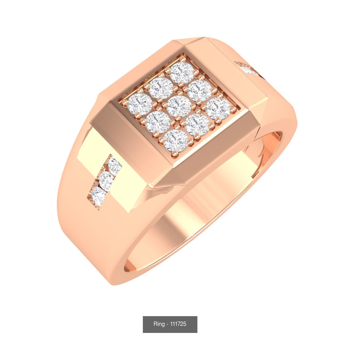 90 wide men groom ring band 3D Model Collection_82