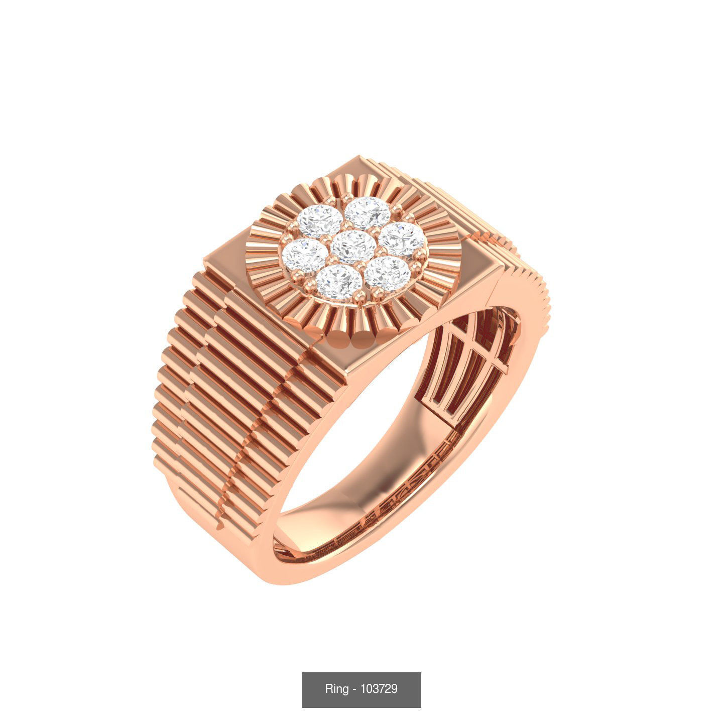 90 wide men groom ring band 3D Model Collection_93