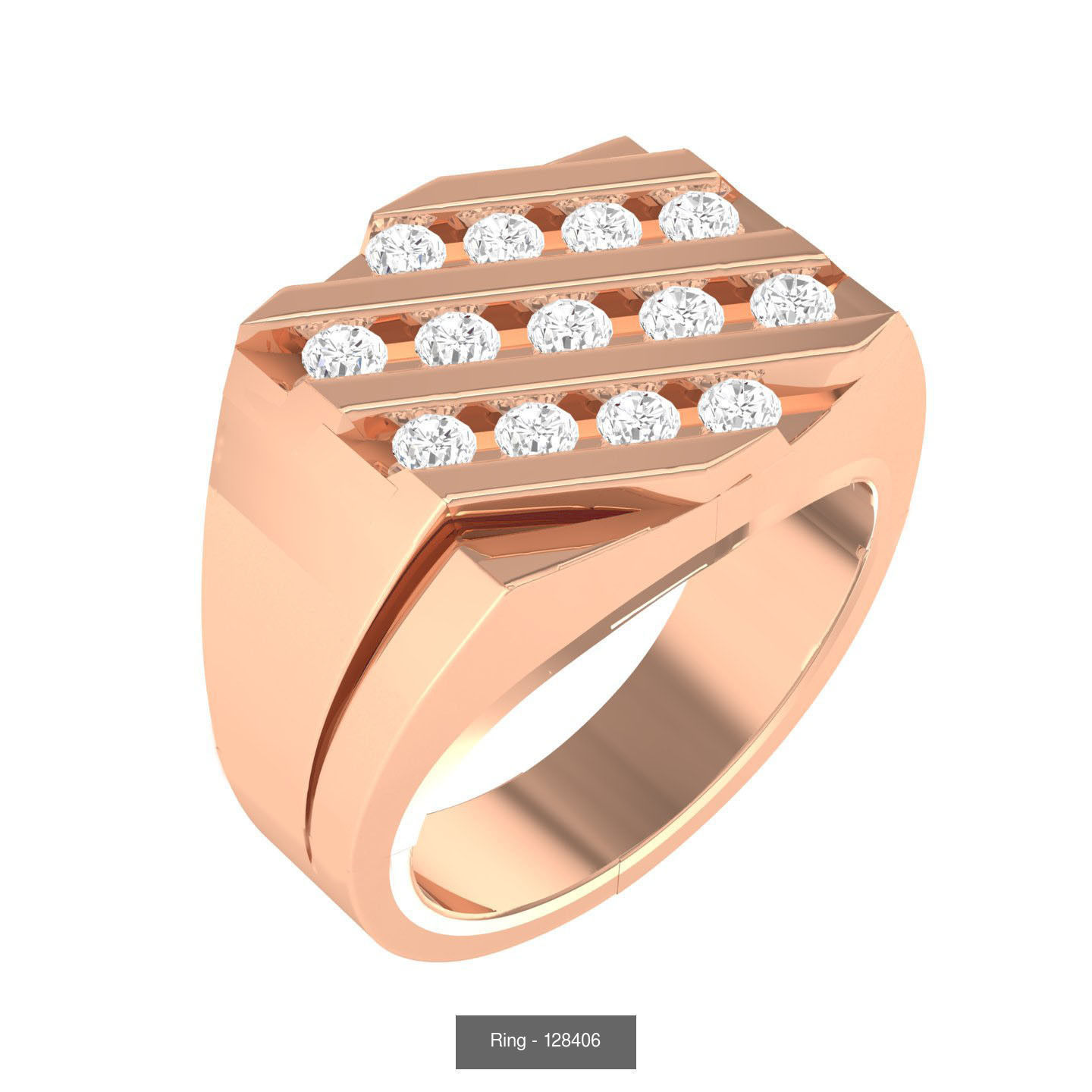90 wide men groom ring band 3D Model Collection_57